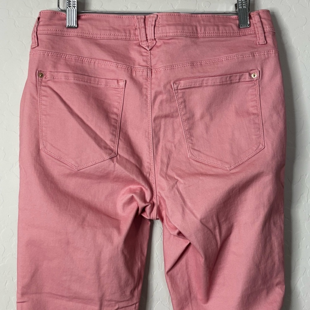 Curve Appeal Minimalist Jegging Women's 10 Pink Stretch Denim Skinny Jeans Pants - Picture 3 of 11